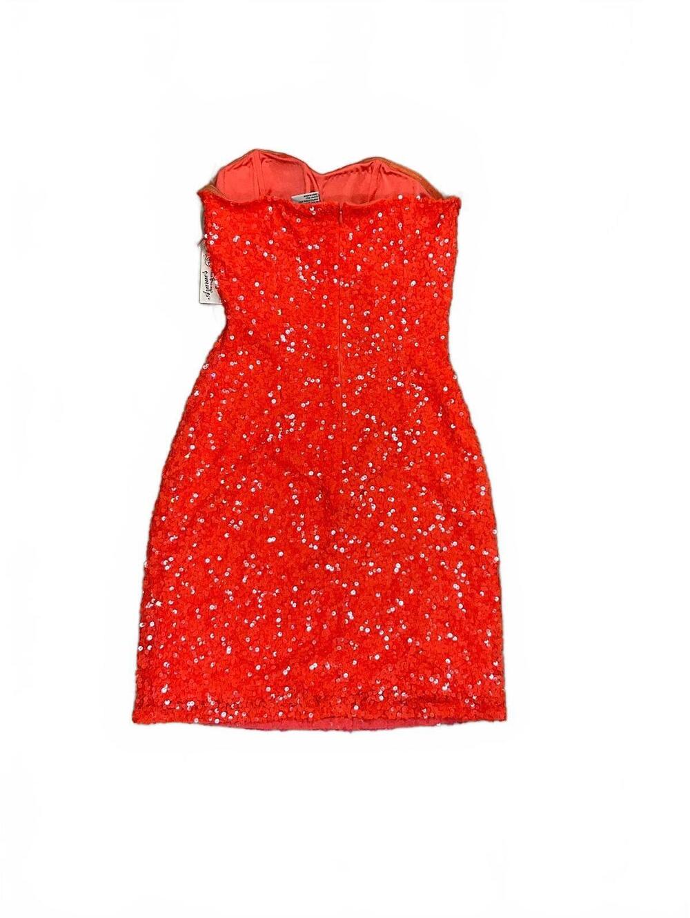 Sequin Color Block Strapless Party Dress NWT - Picture 2 of 3